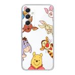 Manitoba Samsung Galaxy A35 ile Uyumlu Winnie The Pooh Tasarımlı Şeffaf Telefon Kılıfı, Çok Renkli
