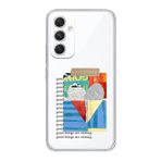 Manitoba Samsung Galaxy A35 Uyumlu Good Things Are Coming Tasarımlı Şeffaf Telefon Kılıfı, Çok Renkli
