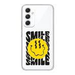 Manitoba Samsung Galaxy A54 Uyumlu Smile Tasarımlı Şeffaf Telefon Kılıfı, Silikon, Çok Renkli