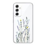 Manitoba Samsung Galaxy A55 Uyumlu Çiçek Tasarımlı Şeffaf Telefon Kılıfı, Çok Renkli