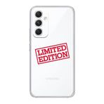 Manitoba Samsung Galaxy A55 Uyumlu Limited Edition Tasarımlı Şeffaf Telefon Kılıfı