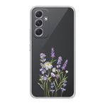 Manitoba Samsung Galaxy A56 Uyumlu Baskılı Yumuşak Silikon Şeffaf Telefon Kılıfı, Çiçek Desen