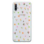 Manitoba Samsung Galaxy A70 ile Uyumlu Baskılı Yumuşak Silikon Şeffaf Telefon Kılıfı, Çiçek ve Arı Deseni