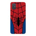 Manitoba Samsung Galaxy A71 ile Uyumlu Baskılı Yumuşak Silikon Şeffaf Telefon Kılıfı, Kırmızı Desen