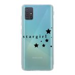 Manitoba Samsung Galaxy A71 ile Uyumlu Baskılı Yumuşak Silikon Şeffaf Telefon Kılıfı, Stargirl Desen