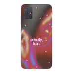 Manitoba Samsung Galaxy A71 ile Uyumlu Baskılı Yumuşak Silikon Telefon Kılıfı, Çok Renkli Desen