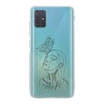 Manitoba Samsung Galaxy A71 Uyumlu Baskılı Yumuşak Silikon Şeffaf Telefon Kılıfı, Desen215