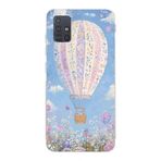 Manitoba Samsung Galaxy A71 Uyumlu Baskılı Yumuşak Silikon Telefon Kılıfı, Çiçek Balon Deseni