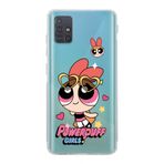 Manitoba Samsung Galaxy A71 Uyumlu Powerpuff Girls Tasarımlı Şeffaf Telefon Kılıfı, Çok Renkli