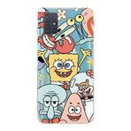 Manitoba Samsung Galaxy A71 Uyumlu SpongeBob Tasarımlı Baskılı Şeffaf Telefon Kılıfı