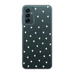 Manitoba Samsung Galaxy M13/M23 Uyumlu Baskılı Yumuşak Silikon Şeffaf Telefon Kılıfı, Kalp Deseni