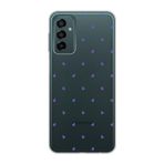 Manitoba Samsung Galaxy M13/M23 Uyumlu Baskılı Yumuşak Silikon Şeffaf Telefon Kılıfı, Mor Kalp Desen