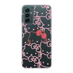 Manitoba Samsung Galaxy M13/M23 Uyumlu Hello Kitty Tasarımlı Baskılı Şeffaf Telefon Kılıfı