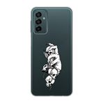 Manitoba Samsung Galaxy M13/M23 Uyumlu Kuru Kafa Tasarımlı Baskılı Şeffaf Silikon Telefon Kılıfı