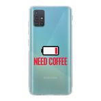 Manitoba Samsung Galaxy M31S ile Uyumlu Baskılı Yumuşak Silikon Şeffaf Telefon Kılıfı