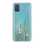 Manitoba Samsung Galaxy M31S ile Uyumlu Çiçek Tasarımlı Şeffaf Telefon Kılıfı, Silikon, Çok Renkli