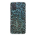 Manitoba Samsung Galaxy M31S ile Uyumlu Leopar Tasarımlı Baskılı Şeffaf Telefon Kılıfı