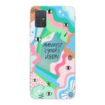 Manitoba Samsung Galaxy M31S ile Uyumlu Manifest Your Vision Tasarımlı Şeffaf Telefon Kılıfı, Çok Renkli
