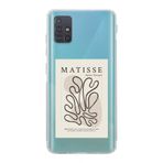 Manitoba Samsung Galaxy M31S ile Uyumlu Matisse Tasarımlı Şeffaf Telefon Kılıfı, Çok Renkli