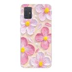 Manitoba Samsung Galaxy M31S ile Uyumlu Pastel Çiçek Tasarımlı Baskılı Şeffaf Telefon Kılıfı