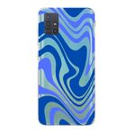 Manitoba Samsung Galaxy M31S ile Uyumlu Sanatsal Şekiller Tasarımlı Şeffaf Telefon Kılıfı, Çok Renkli