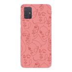 Manitoba Samsung Galaxy M31S ile Uyumlu Soyut Sanat Tasarımlı Şeffaf Telefon Kılıfı, Çok Renkli