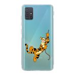 Manitoba Samsung Galaxy M31S ile Uyumlu Tiger Tasarımlı Şeffaf Telefon Kılıfı, Silikon, Çok Renkli