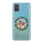 Manitoba Samsung Galaxy M31S ile Uyumlu Treat Yourself Tasarımlı Şeffaf Telefon Kılıfı, Çok Renkli