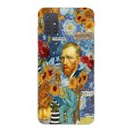 Manitoba Samsung Galaxy M31S ile Uyumlu Van Gogh Kolaj Tasarımlı Şeffaf Telefon Kılıfı, Çok Renkli