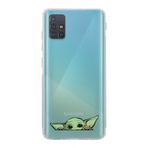 Manitoba Samsung Galaxy M31S ile Uyumlu Yoda Tasarımlı Baskılı Şeffaf Telefon Kılıfı