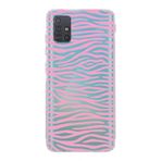 Manitoba Samsung Galaxy M31S ile Uyumlu Zebra Desen Tasarımlı Baskılı Şeffaf Telefon Kılıfı