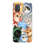 Manitoba Samsung Galaxy M31S Uyumlu Baskılı Yumuşak Silikon Şeffaf Telefon Kılıfı, Kedi Deseni