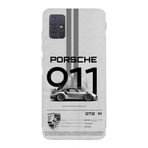 Manitoba Samsung Galaxy M31S Uyumlu Baskılı Yumuşak Silikon Şeffaf Telefon Kılıfı, Porsche 911 Tasarımı