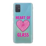 Manitoba Samsung Galaxy M31S Uyumlu Baskılı Yumuşak Silikon Şeffaf Telefon Kılıfı, Turkuaz, Desen