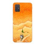 Manitoba Samsung Galaxy M31S Uyumlu Baskılı Yumuşak Silikon Telefon Kılıfı, Turuncu Desen