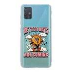 Manitoba Samsung Galaxy M31S Uyumlu Better Days Tasarımlı Şeffaf Telefon Kılıfı, Çok Renkli