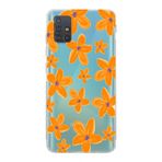 Manitoba Samsung Galaxy M31S Uyumlu Çiçek Tasarımlı Baskılı Şeffaf Telefon Kılıfı