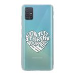 Manitoba Samsung Galaxy M31S Uyumlu Dont Let It Tasarımlı Şeffaf Telefon Kılıfı, Çok Renkli