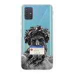 Manitoba Samsung Galaxy M31S Uyumlu Error Tasarımlı Şeffaf Telefon Kılıfı, Çok Renkli