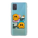 Manitoba Samsung Galaxy M31S Uyumlu Every Day Tasarımlı Şeffaf Telefon Kılıfı, Çok Renkli