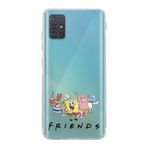 Manitoba Samsung Galaxy M31S Uyumlu Friends Tasarımlı Baskılı Şeffaf Telefon Kılıfı