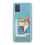 Manitoba Samsung Galaxy M31S Uyumlu Good Things Are Coming Tasarımlı Şeffaf Telefon Kılıfı, Çok Renkli