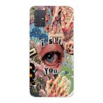Manitoba Samsung Galaxy M31S Uyumlu I See You Tasarımlı Baskılı Şeffaf Telefon Kılıfı