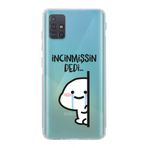 Manitoba Samsung Galaxy M31S Uyumlu İncinmişsin Dedi Tasarımlı Şeffaf Telefon Kılıfı, Çok Renkli