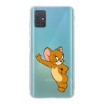 Manitoba Samsung Galaxy M31S Uyumlu Jerry Tasarımlı Baskılı Şeffaf Telefon Kılıfı