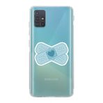 Manitoba Samsung Galaxy M31S Uyumlu Kalp Yara Bandı Tasarımlı Şeffaf Telefon Kılıfı, Çok Renkli