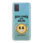 Manitoba Samsung Galaxy M31S Uyumlu Keep Shining Tasarımlı Şeffaf Telefon Kılıfı, Çok Renkli