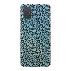 Manitoba Samsung Galaxy M31S Uyumlu Leopar Desen Tasarımlı Şeffaf Telefon Kılıfı, Çok Renkli