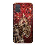 Manitoba Samsung Galaxy M31S Uyumlu Leopar Tasarımlı Baskılı Şeffaf Telefon Kılıfı