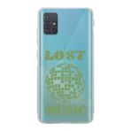 Manitoba Samsung Galaxy M31S Uyumlu Lost Music Tasarımlı Şeffaf Telefon Kılıfı, Çok Renkli